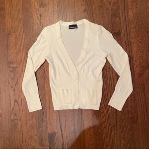 Un deux trois White cardigan